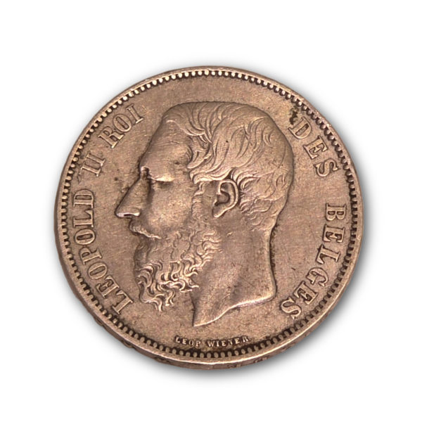 Belgique - 5 Francs - 1866