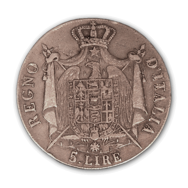 Italie - 5 Lire - 1808 - M – Image 2