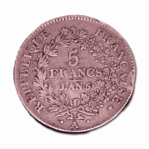 France - 5 Francs - An 5 - A